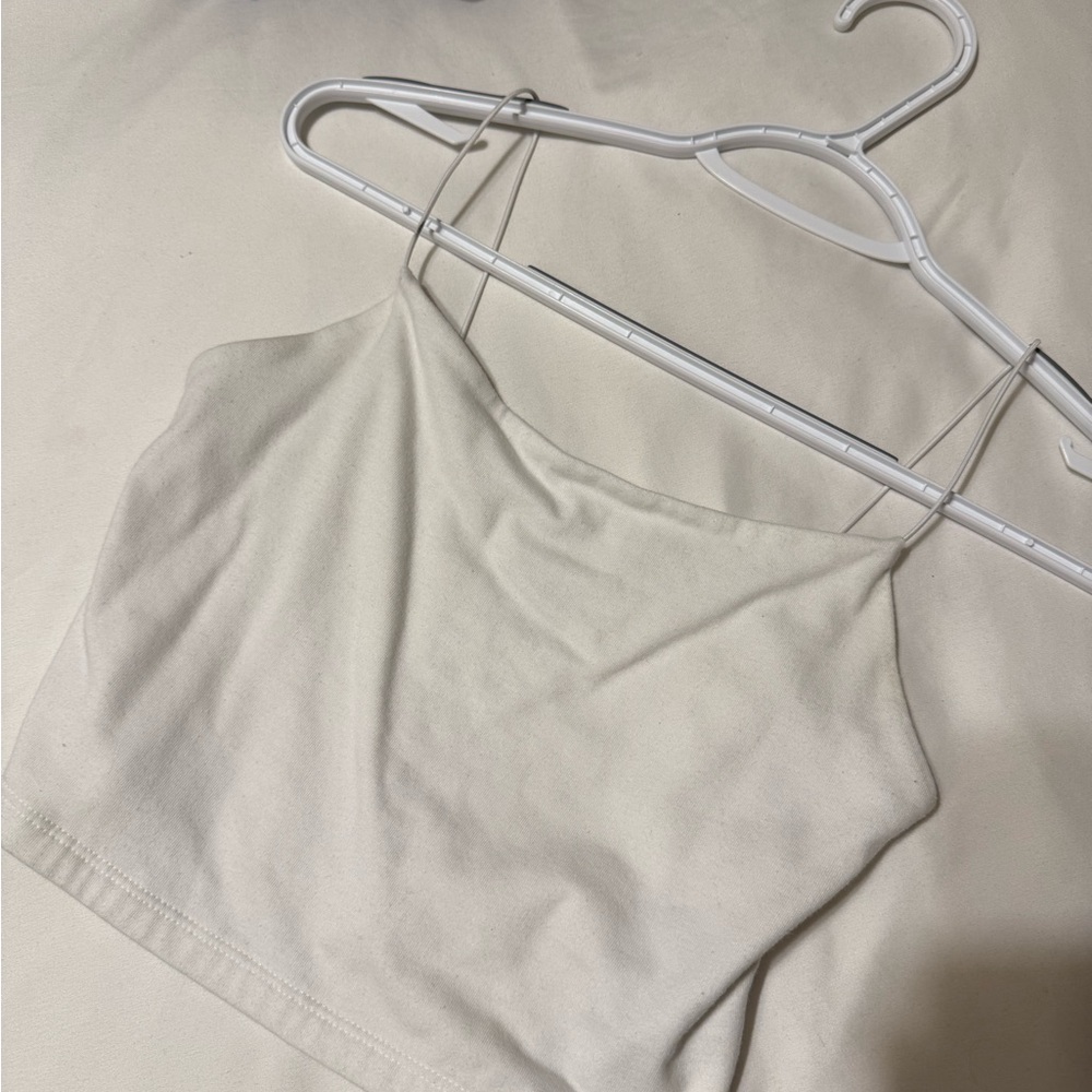 Elegant Cream Spaghetti Strap Top